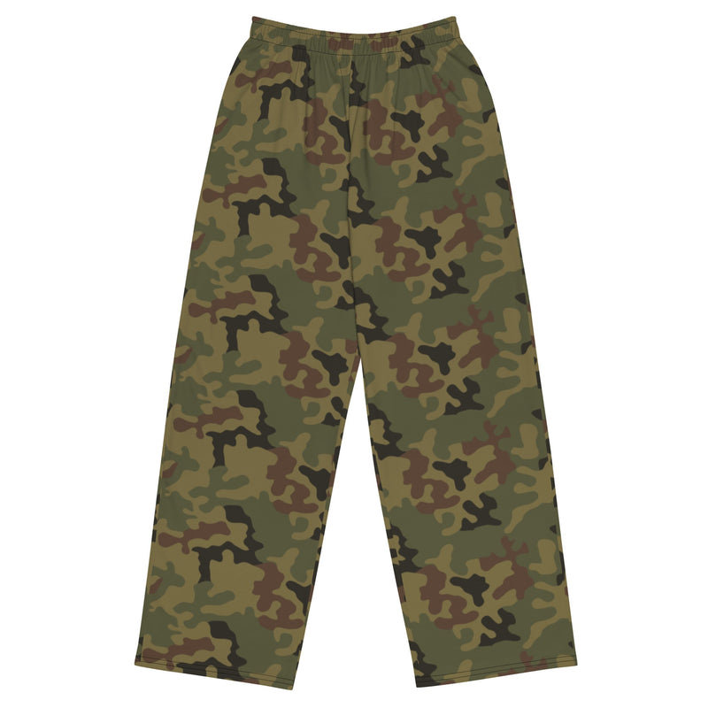 Pantera WZ93 Polish Woodland CAMO Unisex Wide-Leg Leisure Pants - 2XS - Pant