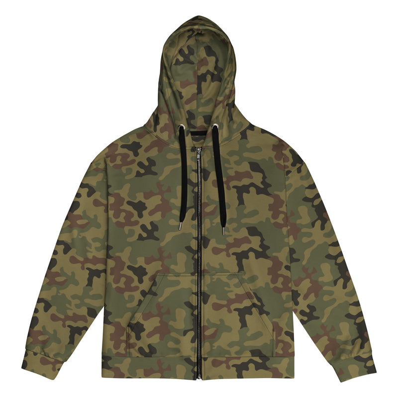 Pantera WZ93 Polish Woodland CAMO Unisex Zip Hoodie - 2XS