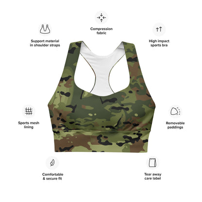 Polish SG-14 Border Guard CAMO Longline sports bra - Womens Sports Bra