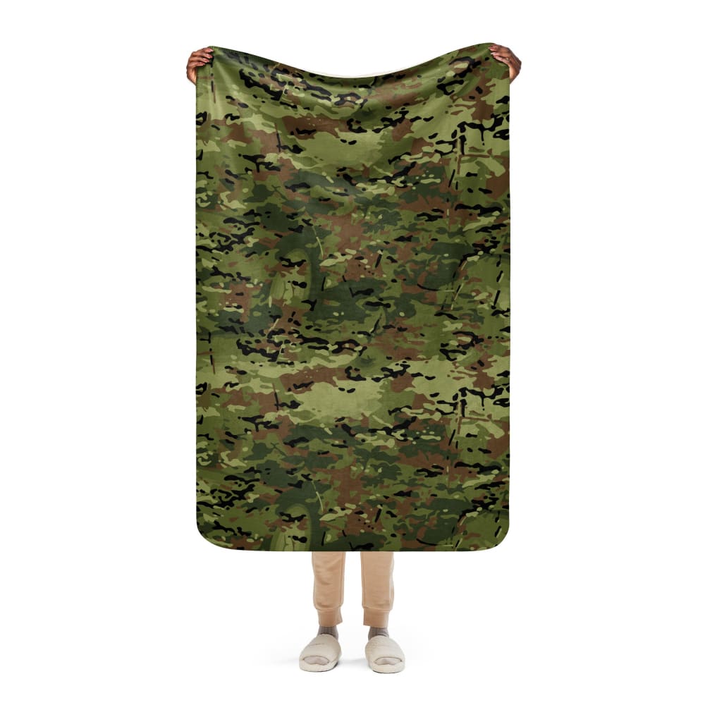 Polish SG-14 Border Guard CAMO Sherpa blanket - 37″×57″ - Sherpa Blanket