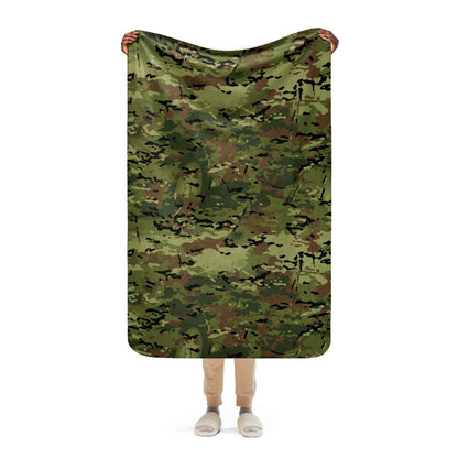 Polish SG-14 Border Guard CAMO Sherpa blanket - 37″×57″ - Sherpa Blanket