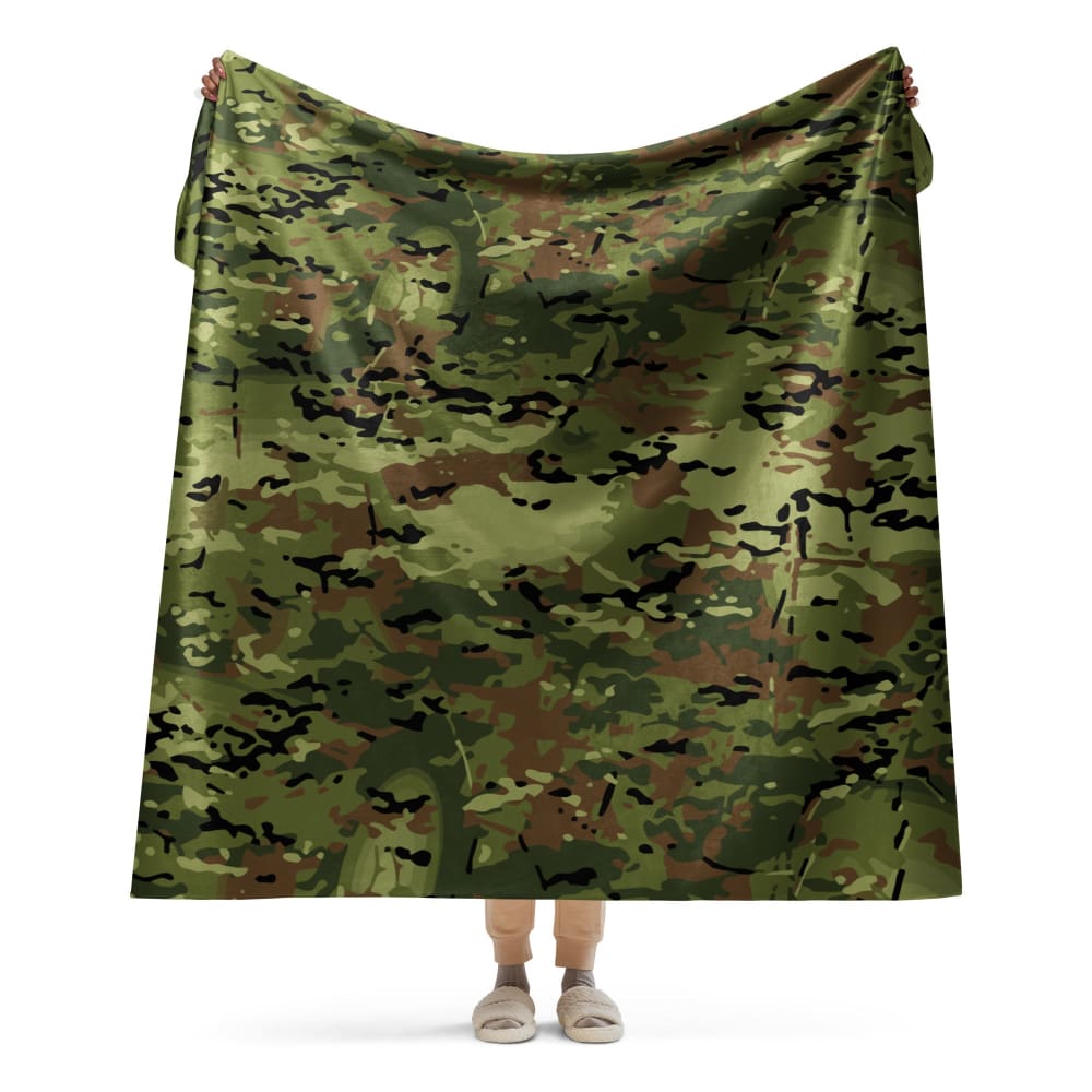 Polish SG-14 Border Guard CAMO Sherpa blanket - 60″×80″ - Sherpa Blanket