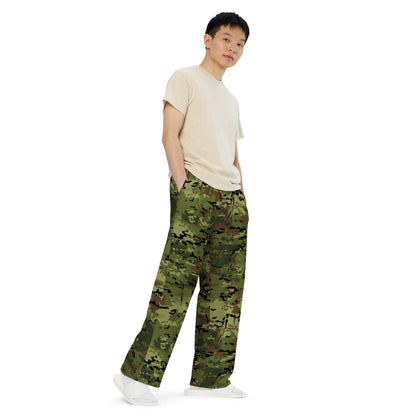 Polish SG-14 Border Guard CAMO unisex wide-leg pants - Unisex Wide-Leg Pants