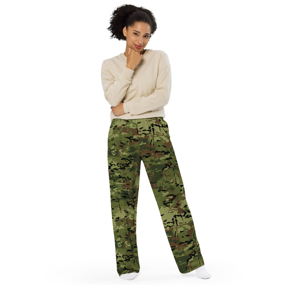 Polish SG-14 Border Guard CAMO unisex wide-leg pants - Unisex Wide-Leg Pants