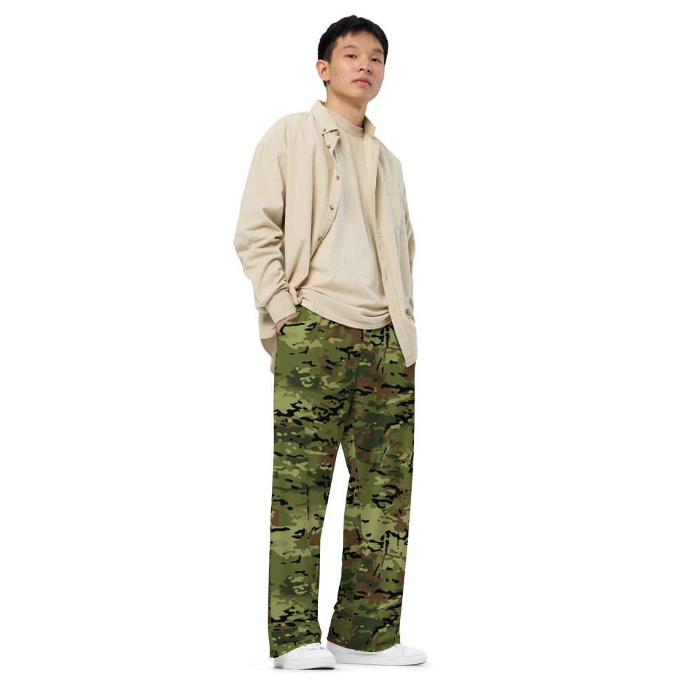 Polish SG-14 Border Guard CAMO unisex wide-leg pants - Unisex Wide-Leg Pants