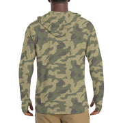 Splittermuster WZ56 Polish CAMO Mens Sunscreen Sports Hoodie With Thumb Holes - S / White
