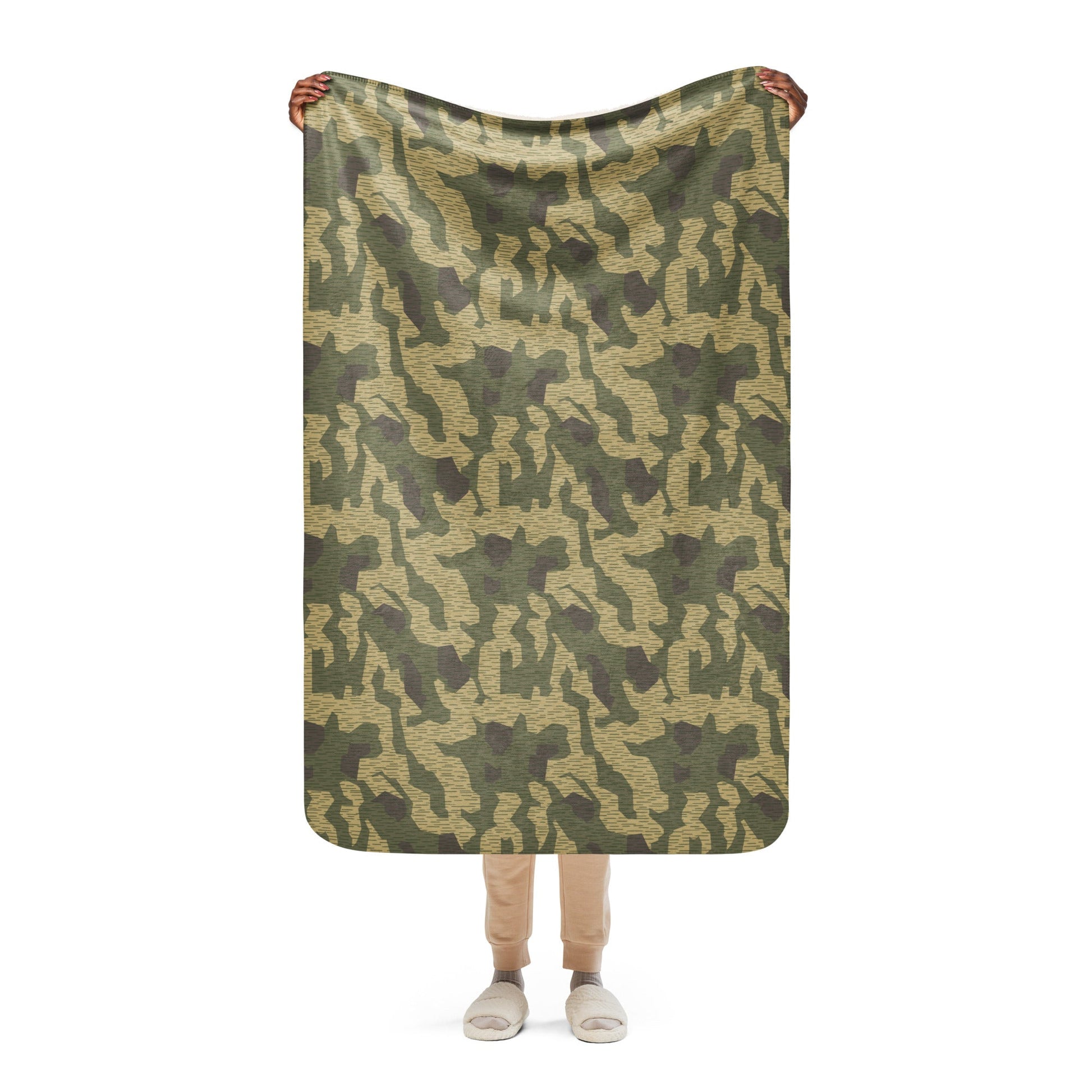Polish Splittermuster WZ56 CAMO Sherpa blanket - 37″×57″ - Blanket
