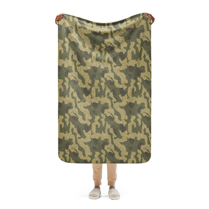 Polish Splittermuster WZ56 CAMO Sherpa blanket - 37″×57″ - Blanket