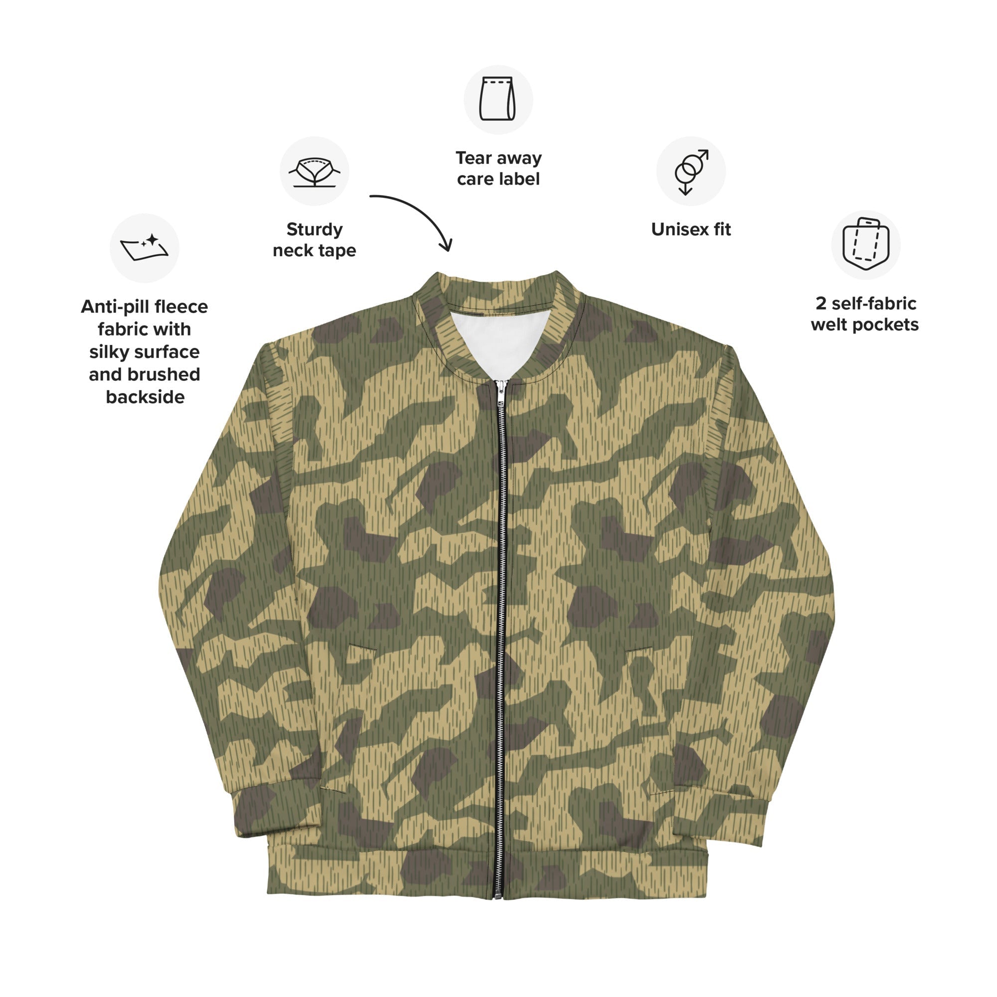 CAMO HQ - Polish Splittermuster WZ56 CAMO Unisex Bomber Jacket