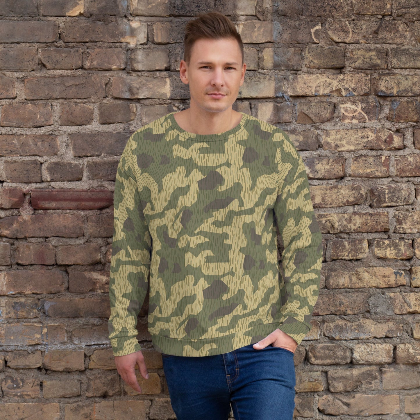 Polish Splittermuster WZ56 CAMO Unisex Sweatshirt - XS - Sweatshirts