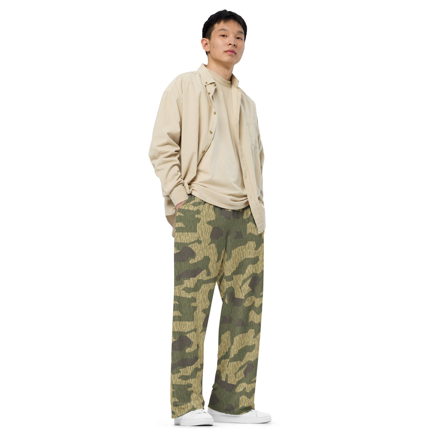 Polish Splittermuster WZ56 CAMO unisex wide-leg pants - Wide-leg Pants