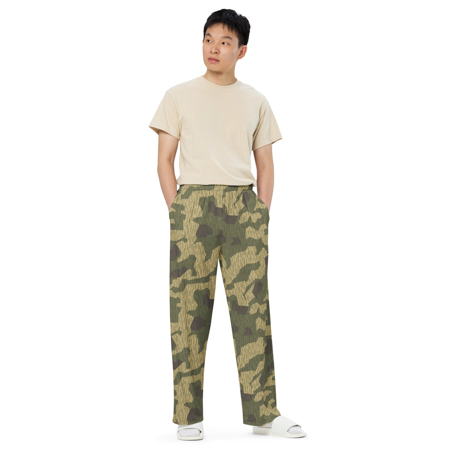 Polish Splittermuster WZ56 CAMO unisex wide-leg pants - Wide-leg Pants