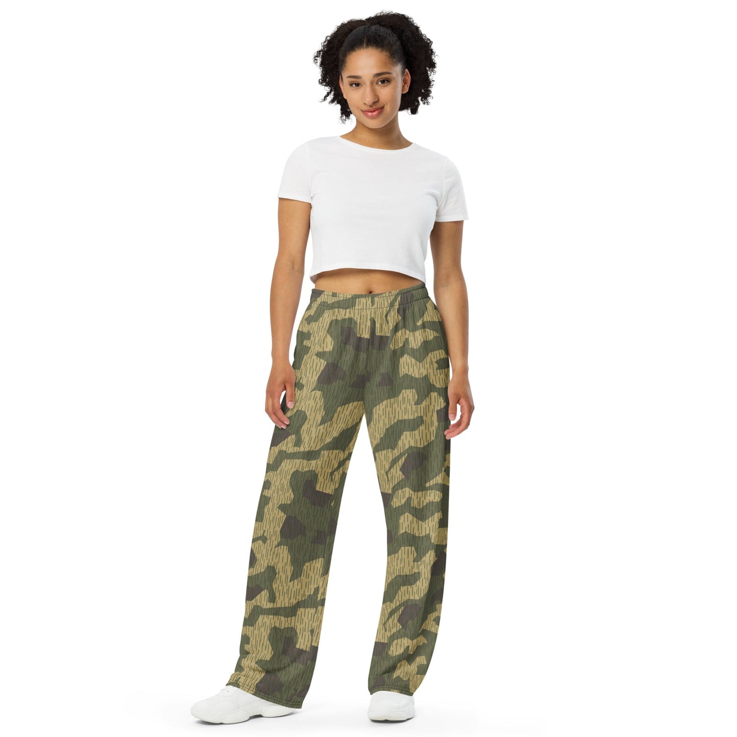 Polish Splittermuster WZ56 CAMO unisex wide-leg pants - Wide-leg Pants