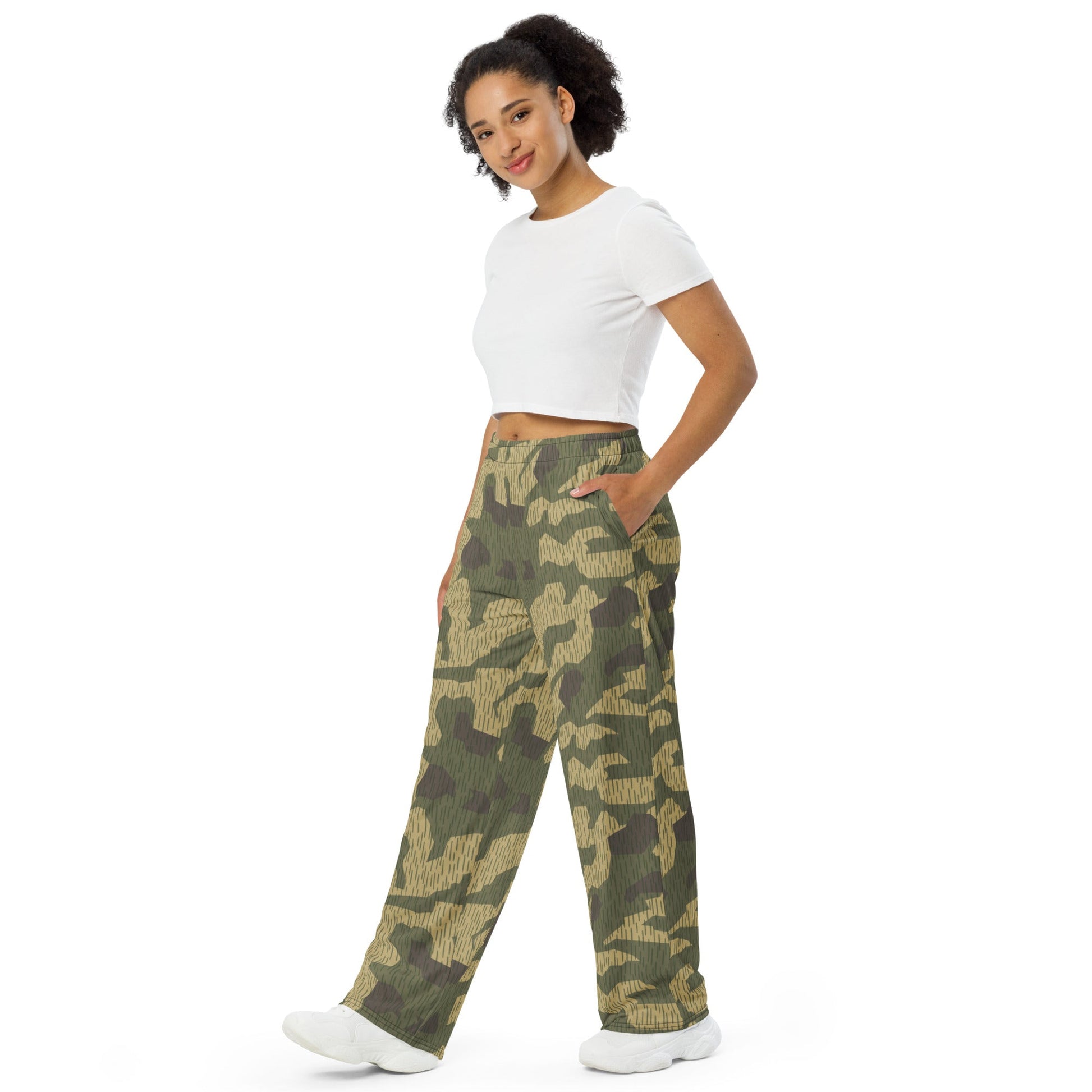 Polish Splittermuster WZ56 CAMO unisex wide-leg pants - Wide-leg Pants