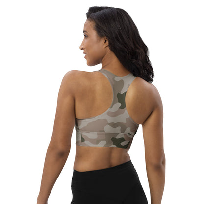 Polish WZ2000 Desert Pantera CAMO Longline sports bra - Womens Sports Bra