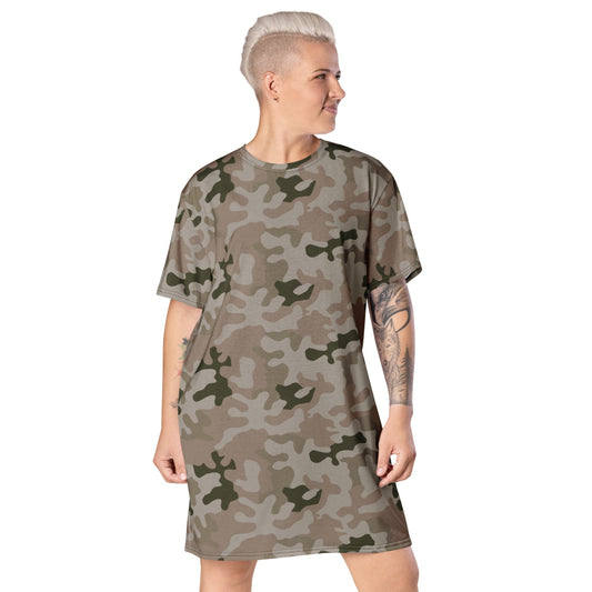 Polish WZ2000 Desert Pantera CAMO T-shirt dress - 2XS - Womens T-Shirt Dress