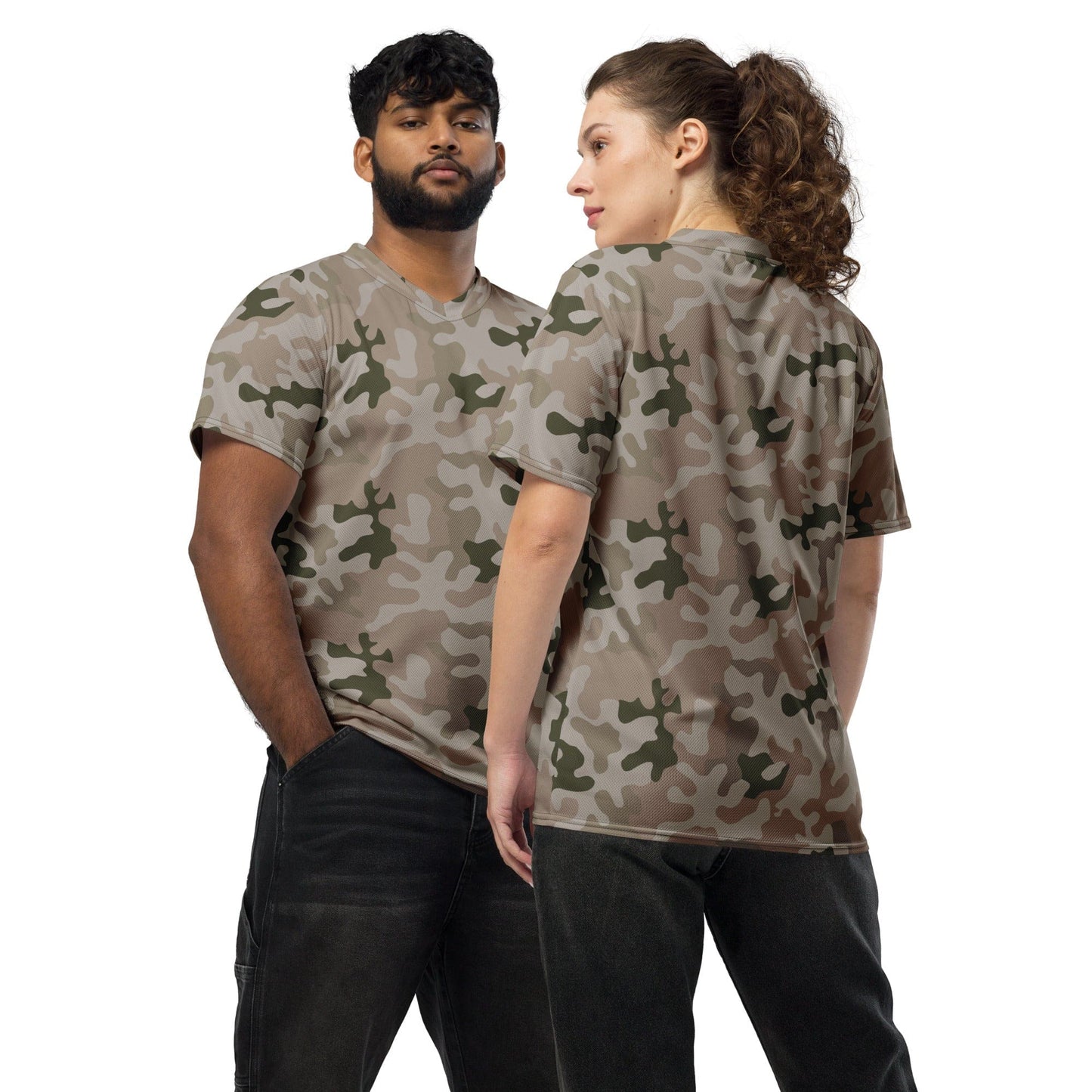 Polish WZ2000 Desert Pantera CAMO unisex sports jersey - 2XS - Unisex Sports Jersey