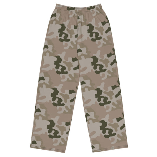 Polish WZ2000 Desert Pantera CAMO unisex wide-leg pants - 2XS - Unisex Wide-Leg Pants