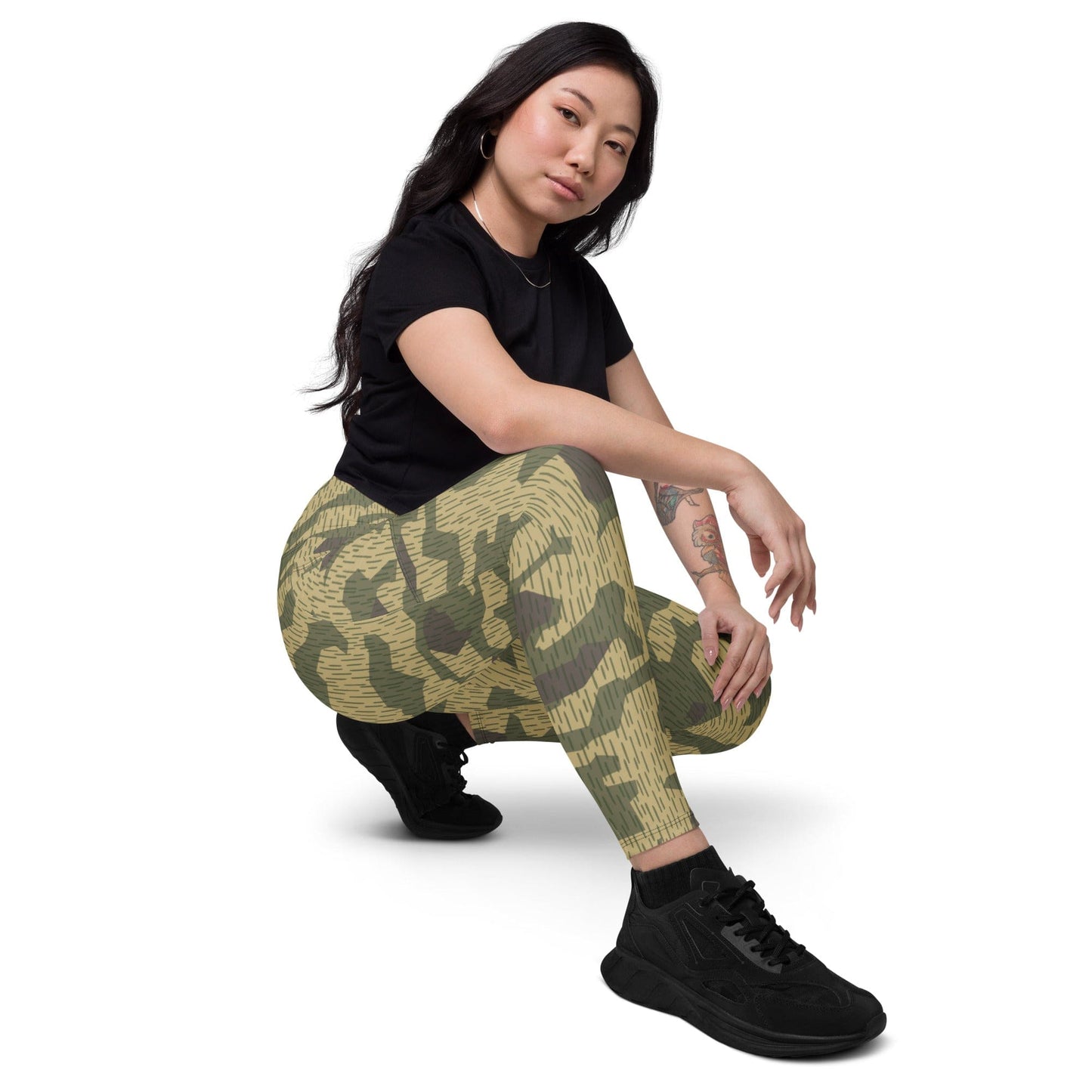 Polish WZ56 Splinter CAMO Leggings with pockets - Womens With Pockets