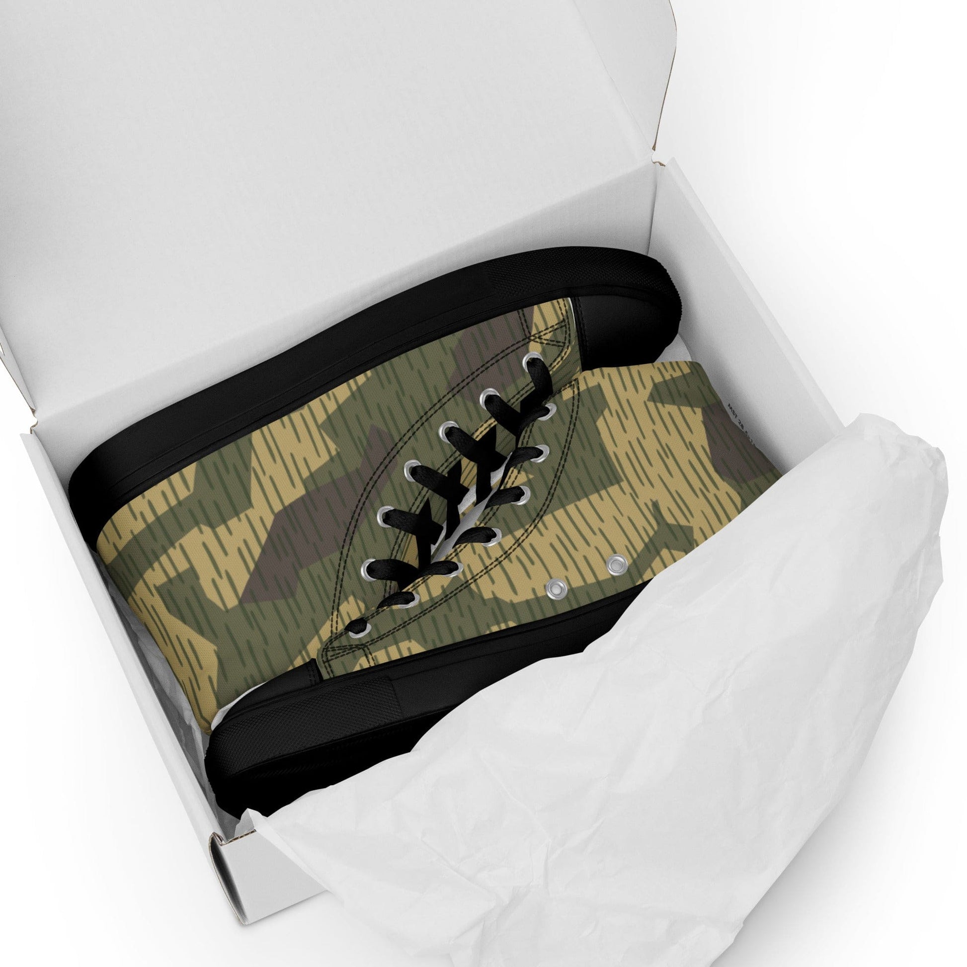 Polish WZ56 Splinter CAMO Men’s high top canvas shoes - Mens High Top Canvas Shoes