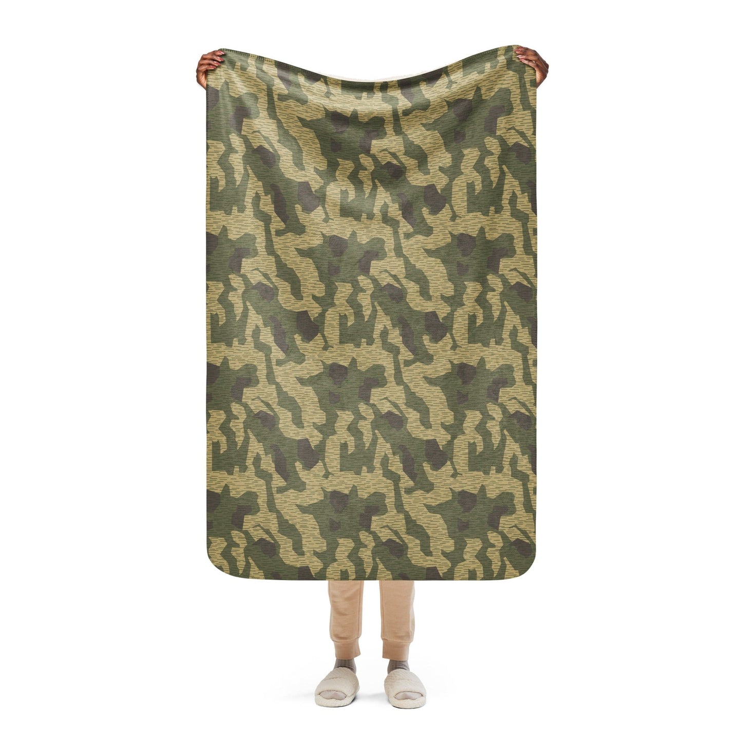 Polish WZ56 Splinter CAMO Sherpa blanket - 37″×57″ - Blanket