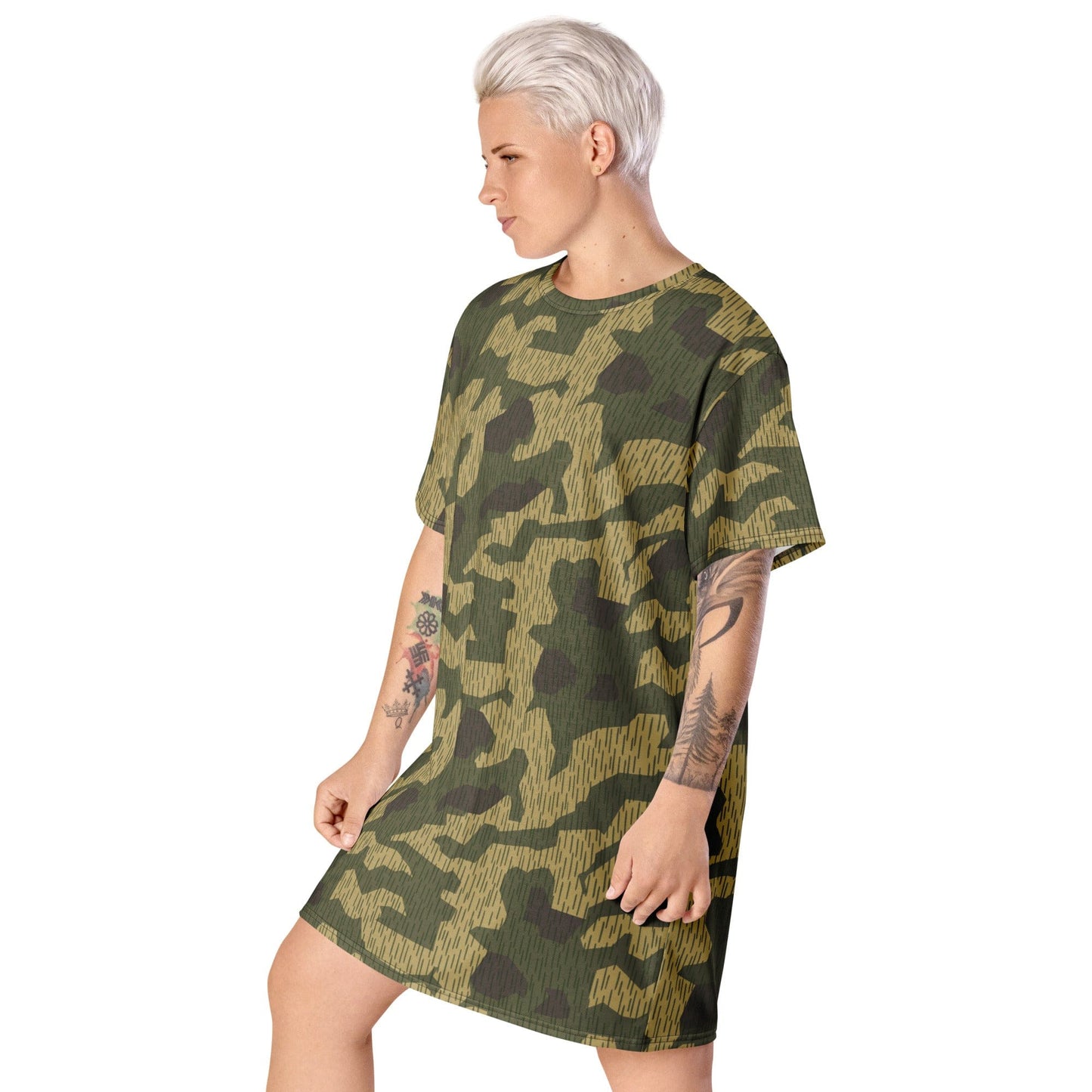 Polish WZ56 Splinter CAMO T-shirt dress - Womens T-Shirt Dress