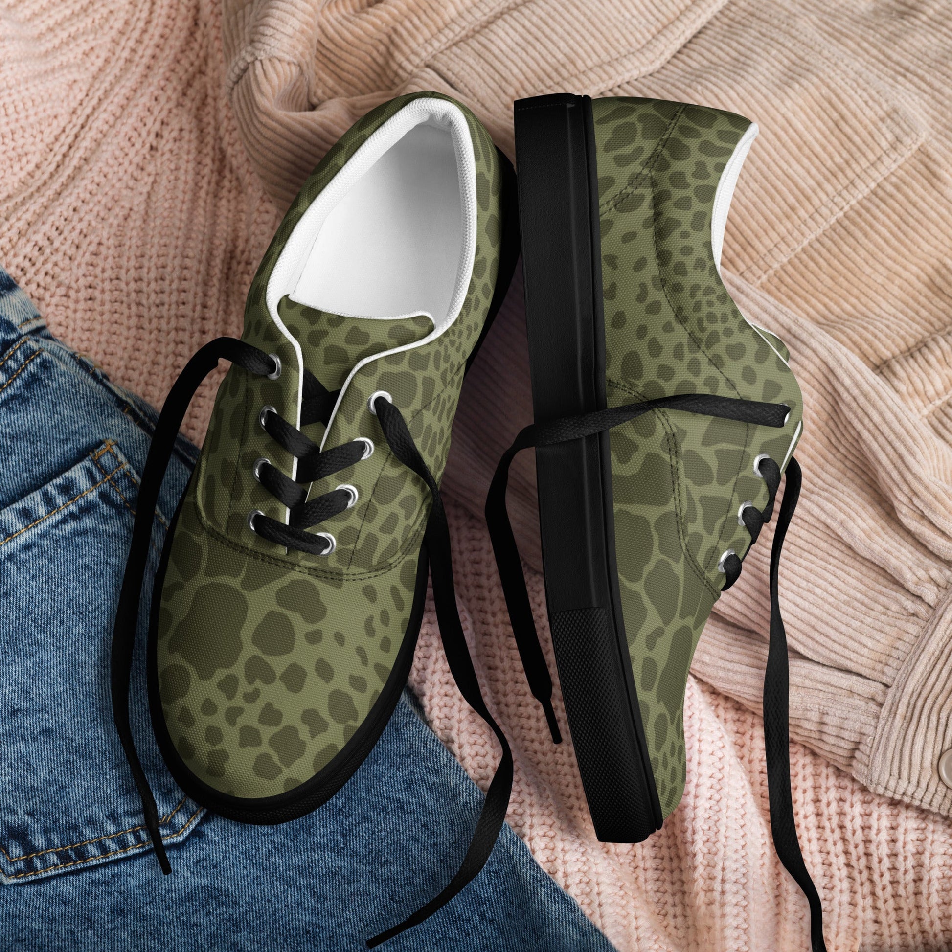 Polish WZ89 Puma CAMO Mens Lace-Up Canvas Shoes - Lace-up