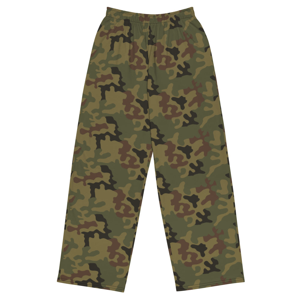 Polish WZ93 Pantera CAMO unisex wide-leg pants - 2XS - Unisex Wide-Leg Pants