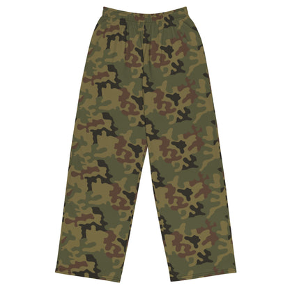 Polish WZ93 Pantera CAMO unisex wide-leg pants - 2XS - Unisex Wide-Leg Pants