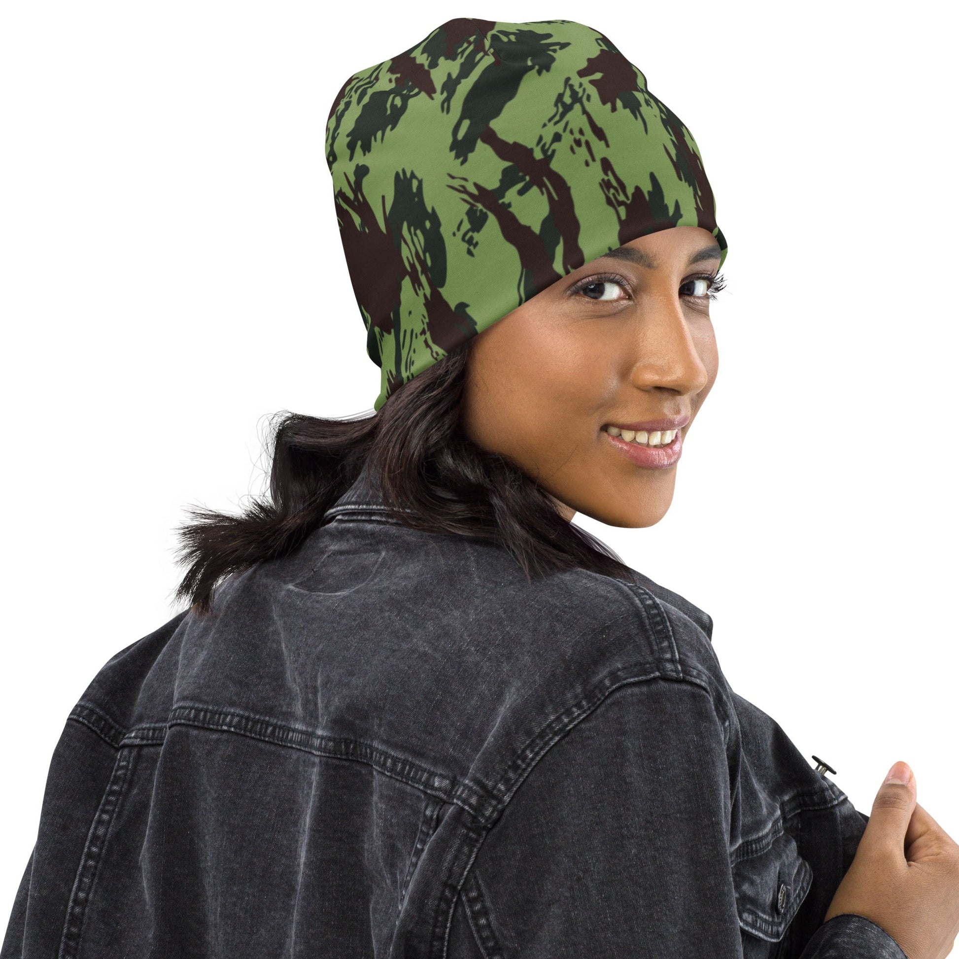 Portuguese Lizard Vertical CAMO Beanie - Beanies
