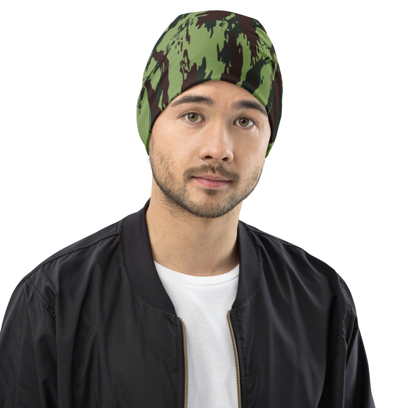 Lizard Portuguese Vertical CAMO Beanie - Head