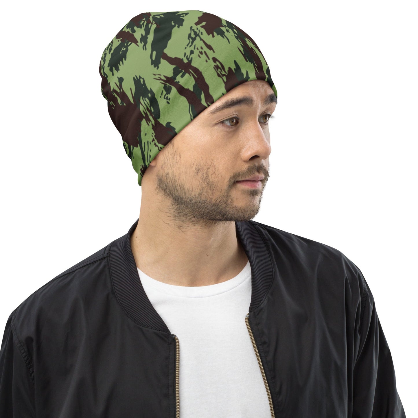 Portuguese Lizard Vertical CAMO Beanie - S - Beanies