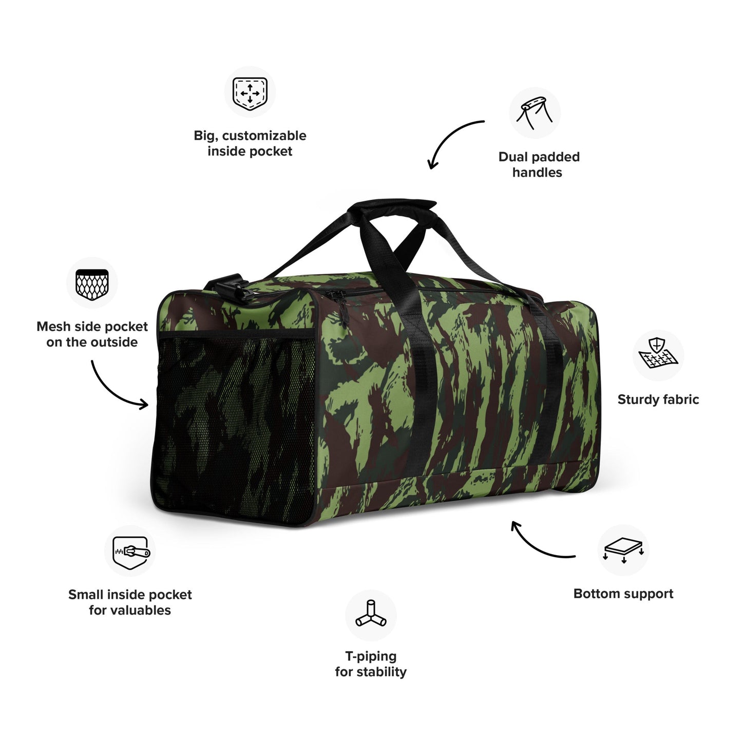 Portuguese Lizard Vertical CAMO Duffle bag - Bags