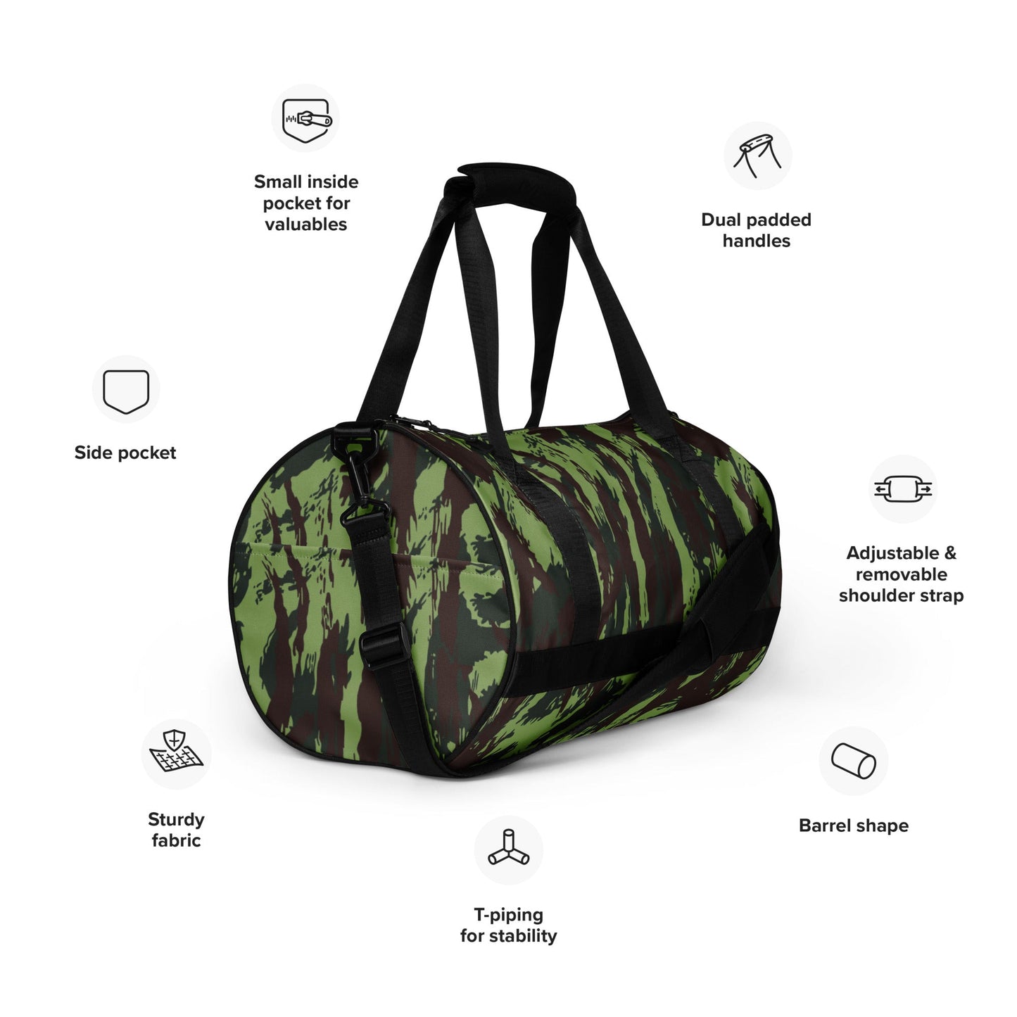 Portuguese Lizard Vertical CAMO gym bag - Gym Bags