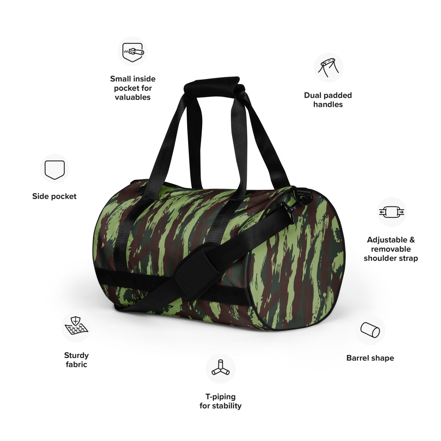 Portuguese Lizard Vertical CAMO gym bag - Gym Bags