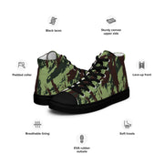 Lizard Portuguese Vertical CAMO Mens High-Top Canvas Shoes