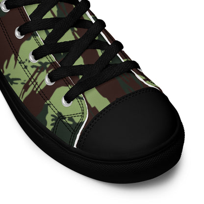 Portuguese Lizard Vertical CAMO Mens high top canvas shoes - High Top Canvas Shoes