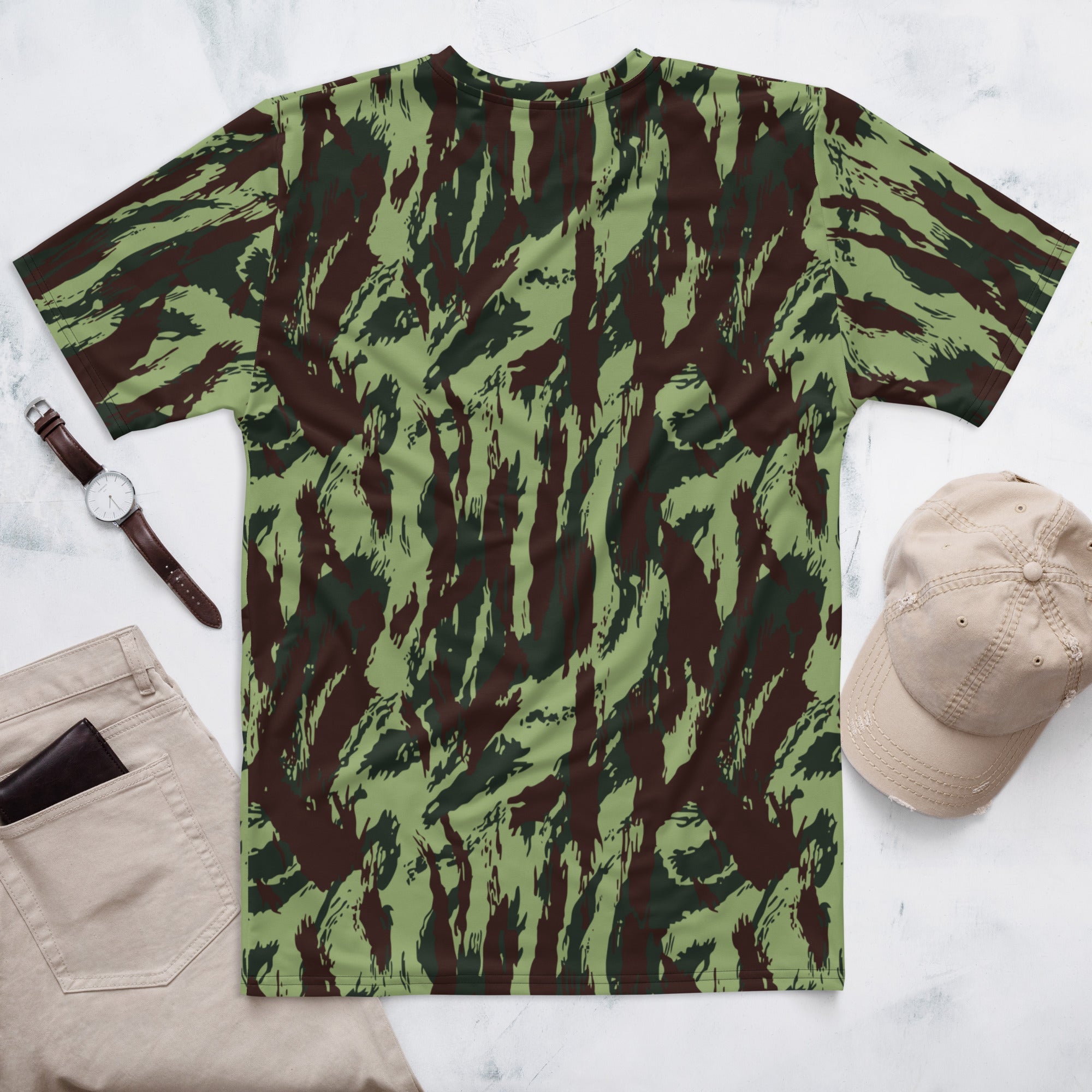 CAMO HQ - Portuguese Lizard Vertical CAMO Mens T-Shirt - Worldwide