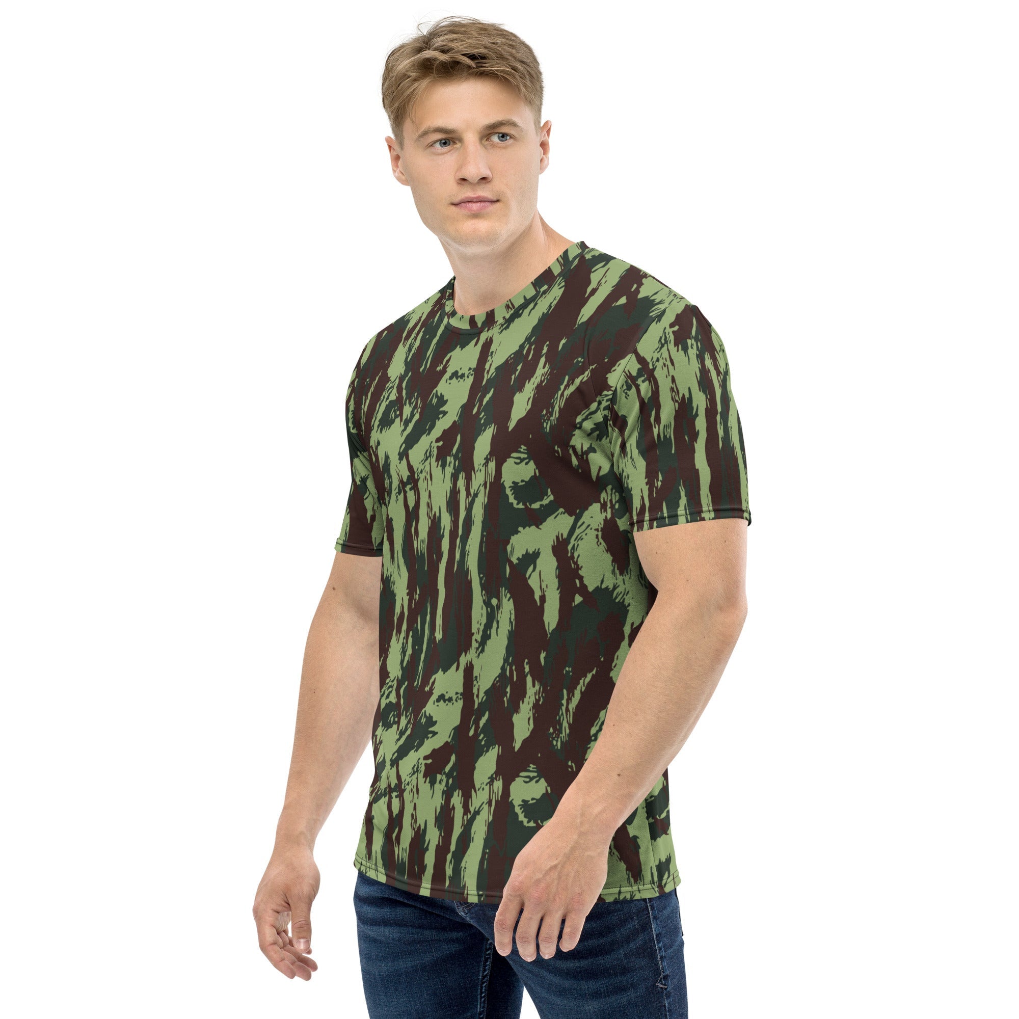 CAMO HQ - Portuguese Lizard Vertical CAMO Mens T-Shirt - Worldwide