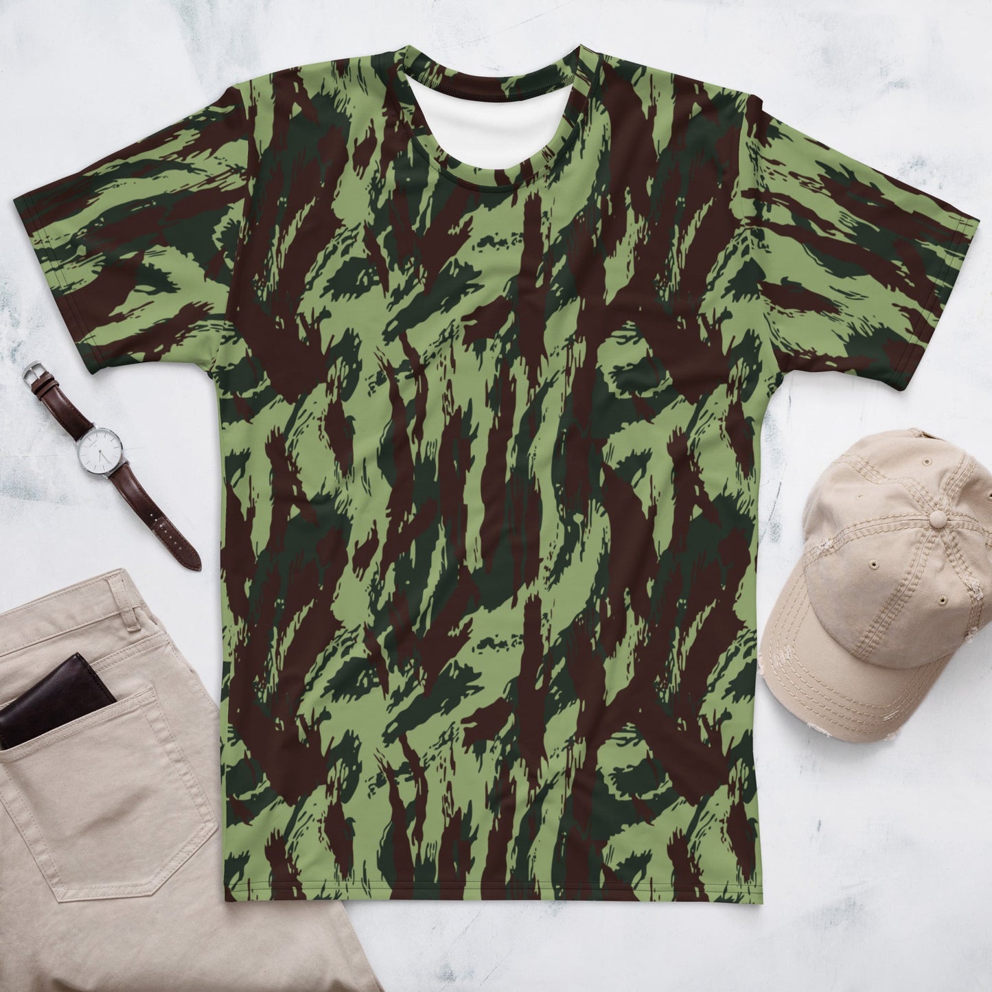 Portuguese Lizard Vertical CAMO Mens t-shirt - XS - T-Shirts