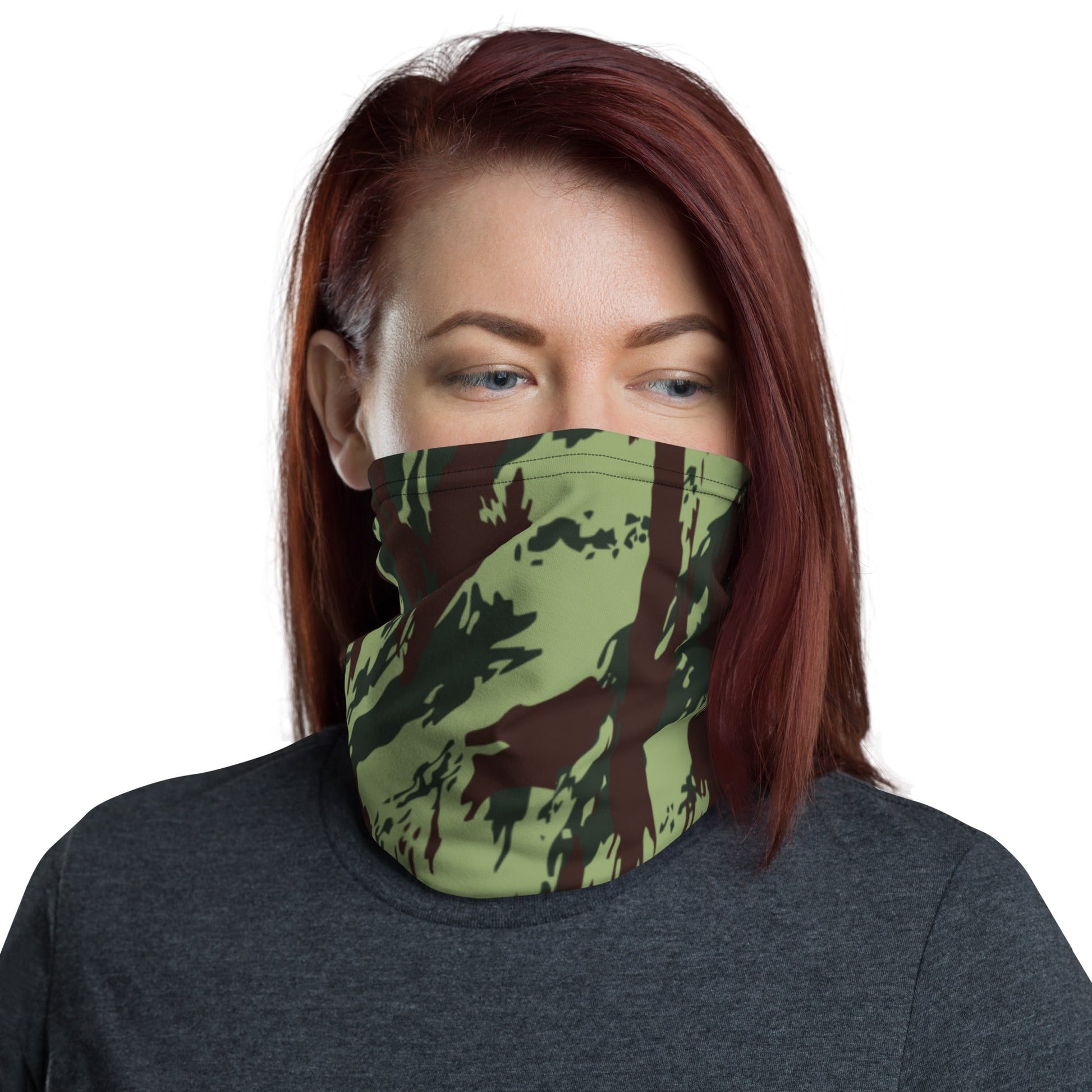 Portuguese Lizard Vertical CAMO Neck Gaiter Gaiters