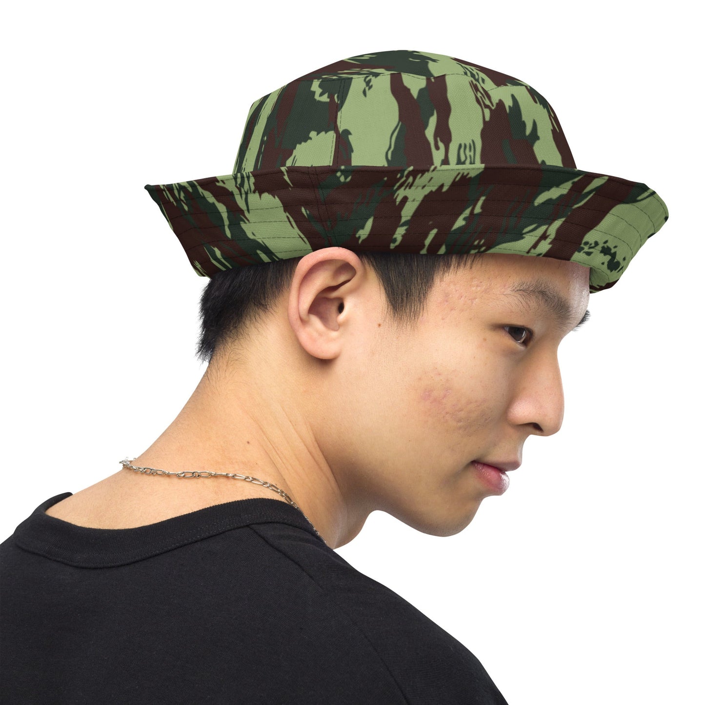 Portuguese Lizard Vertical CAMO Reversible bucket hat - Bucket Hats