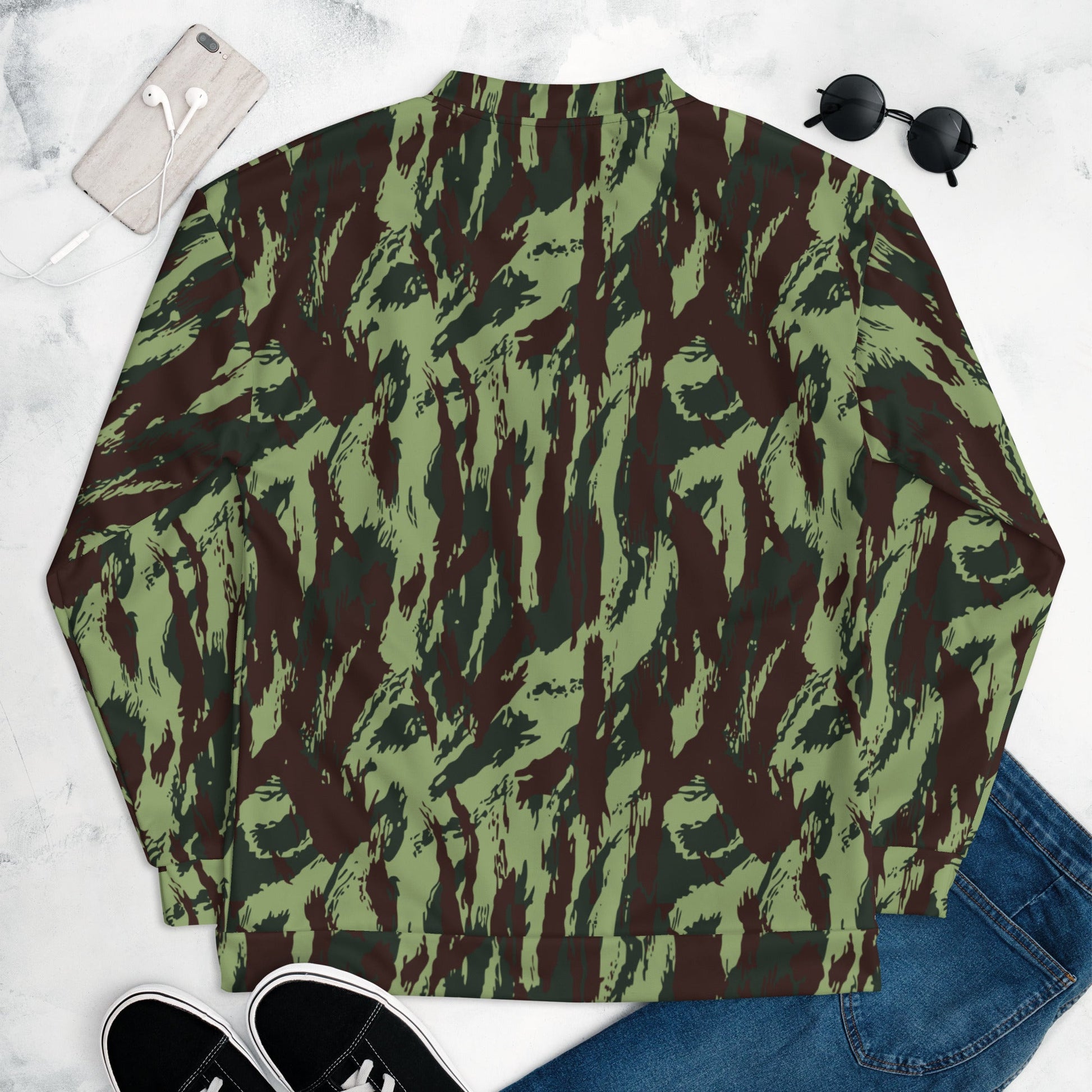 Portuguese Lizard Vertical CAMO Unisex Bomber Jacket - Jackets