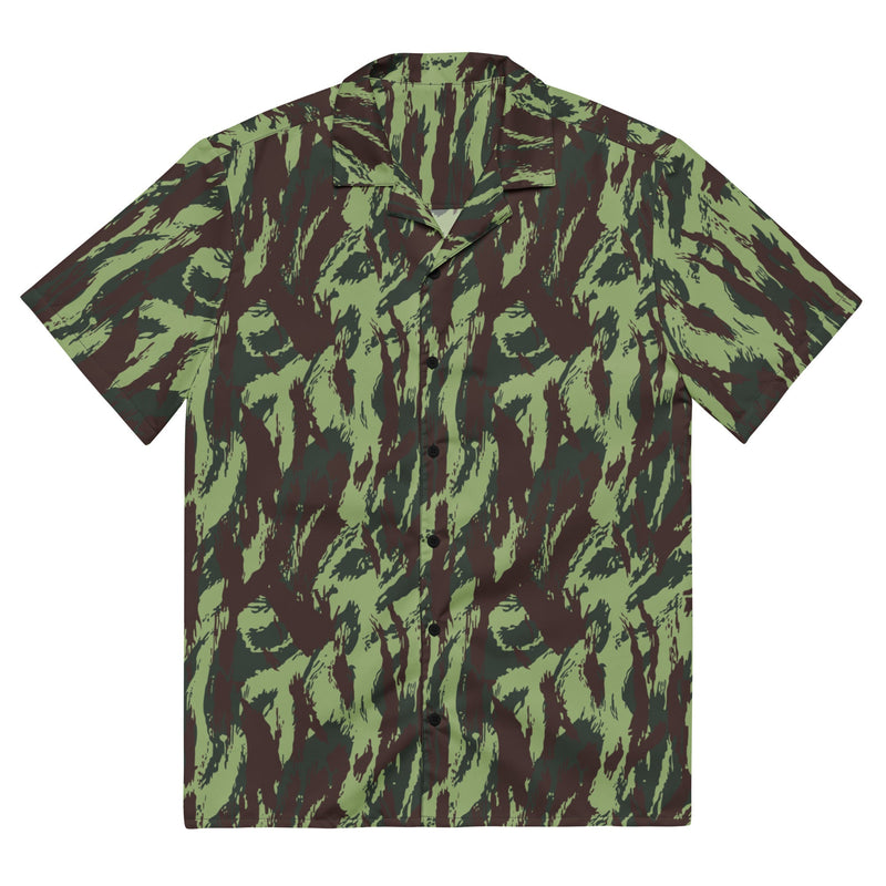 Lizard Portuguese Vertical CAMO Unisex Short-Sleeve Button Shirt - Button-Up
