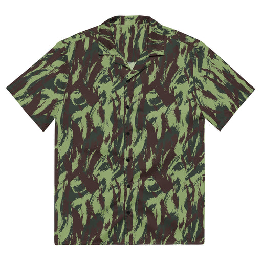 Lizard Portuguese Vertical CAMO Unisex Short-Sleeve Button Shirt - Button-Up