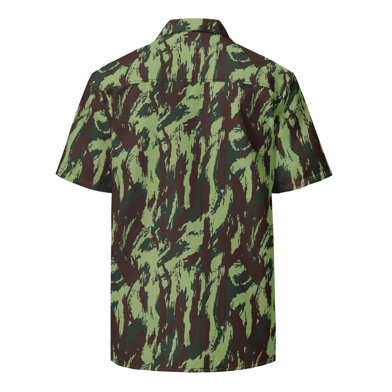 Lizard Portuguese Vertical CAMO Unisex Short-Sleeve Button Shirt - Button-Up