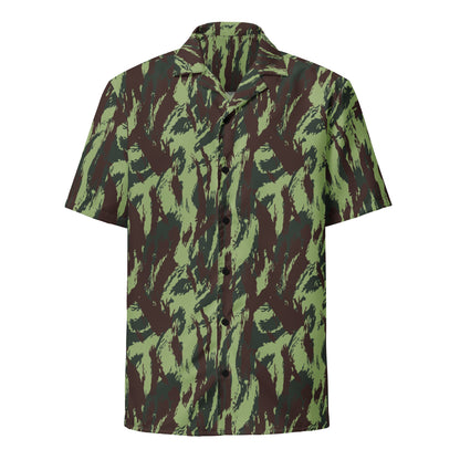 Portuguese Lizard Vertical CAMO Unisex button shirt - Button Shirts