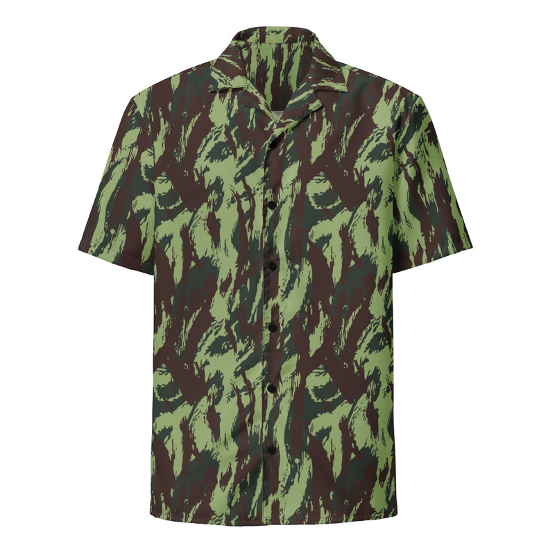 Lizard Portuguese Vertical CAMO Unisex Short-Sleeve Button Shirt - Button-Up