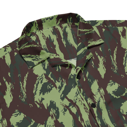 Portuguese Lizard Vertical CAMO Unisex button shirt - Button Shirts