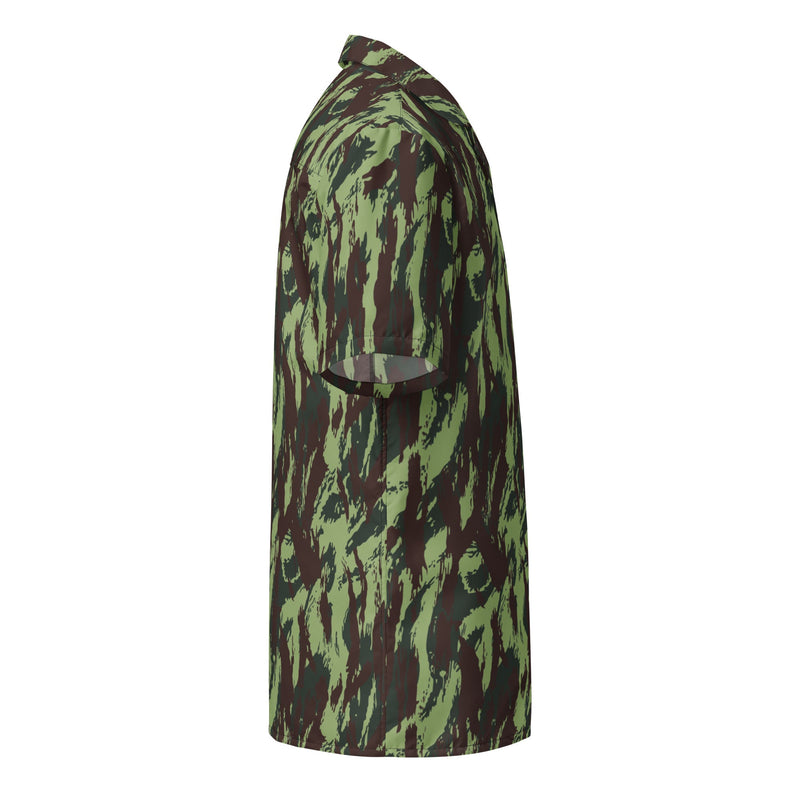 Lizard Portuguese Vertical CAMO Unisex Short-Sleeve Button Shirt - Button-Up
